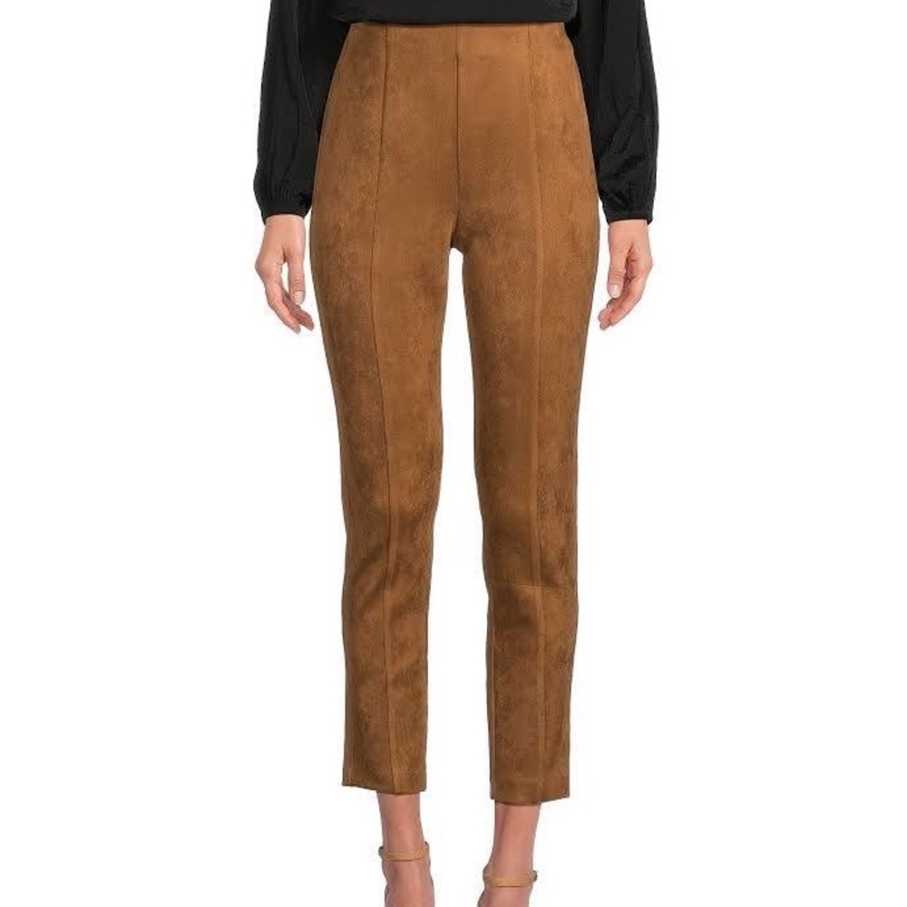 Brown suede (faux) leggings size M